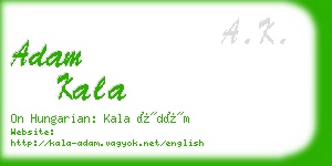 adam kala business card